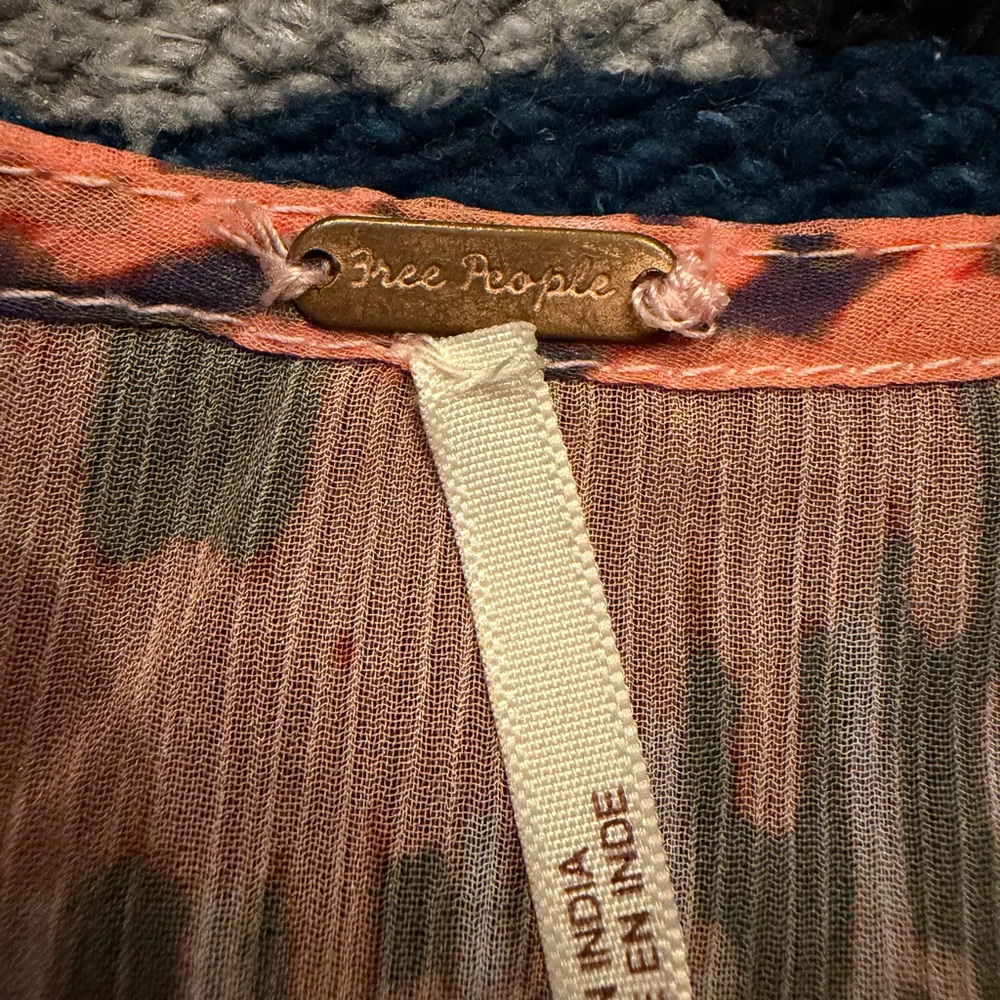 Free People Colorful Patterned Blouse - Picture 3 of 4